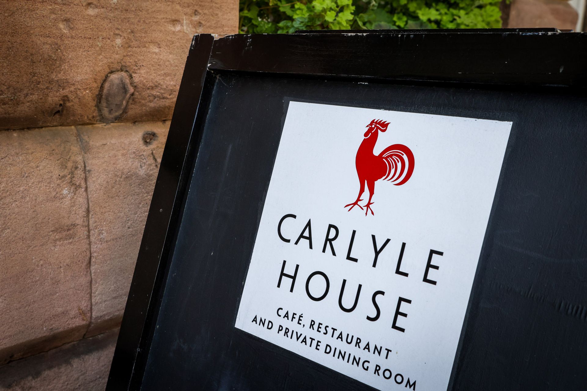 Sign outside Carlyle House in Haddington